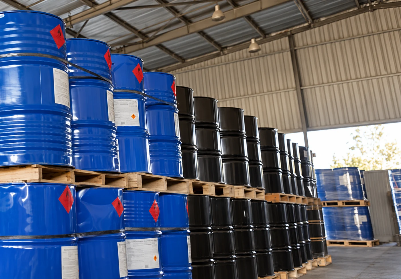 Production chemical drums