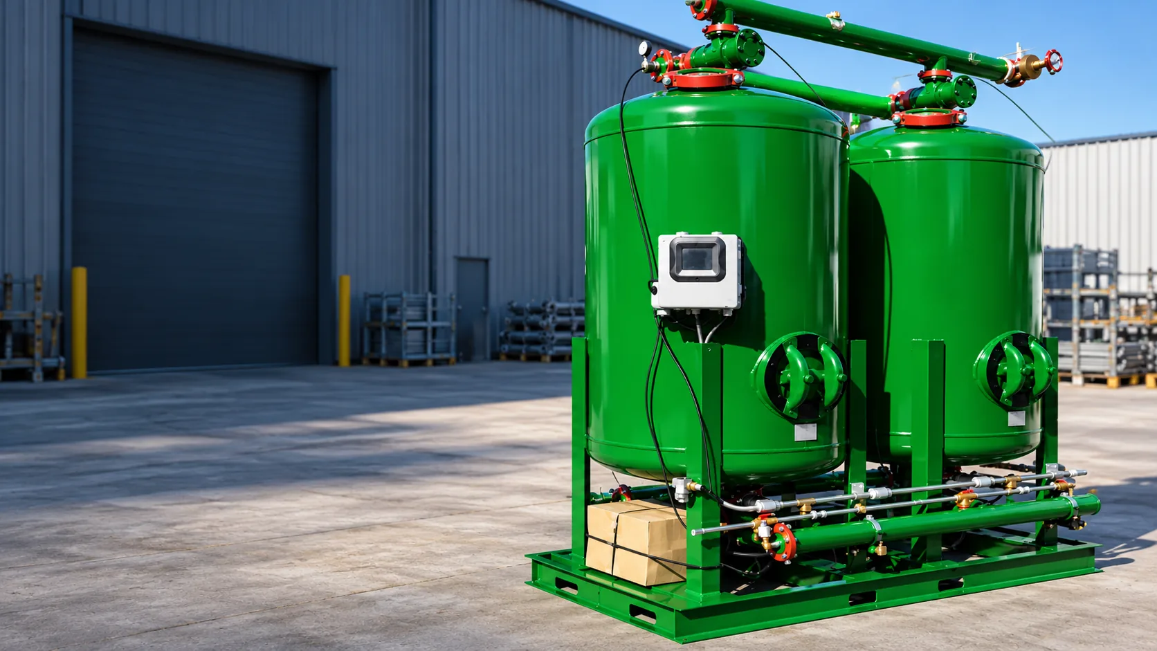 Enhanced representative water filtration equipment on a common skid